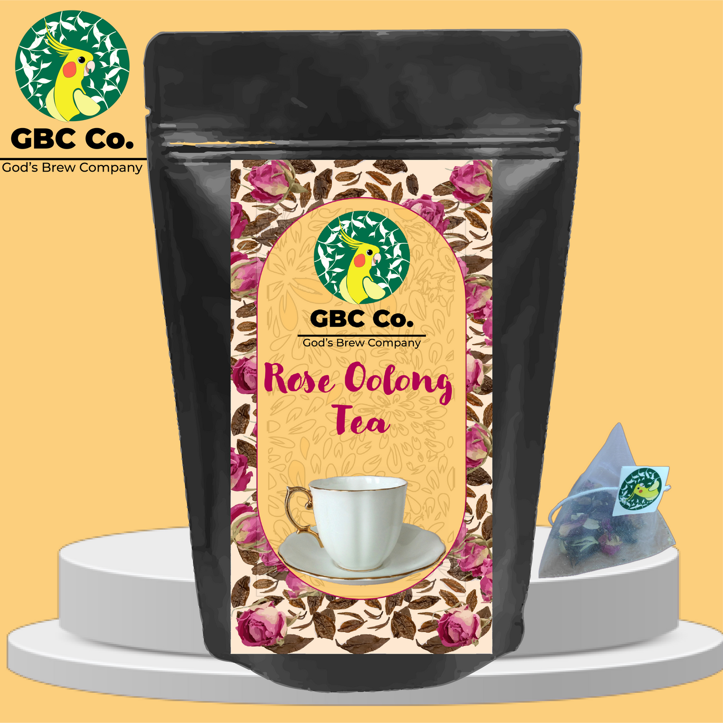 Rose Oolong Tea| 25 Pyramid Tea bags | GBC Tea