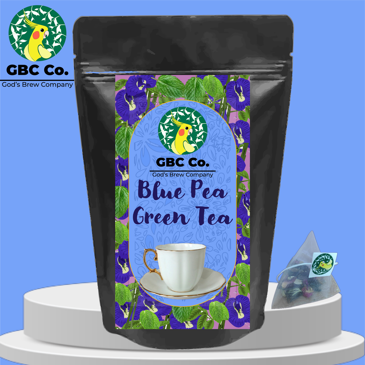 Blue Pea Green Tea | 50 g loose | GBC Tea
