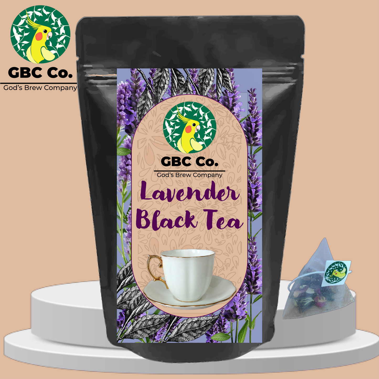 Lavender Black Tea| 25 Pyramid Tea bags | GBC Tea