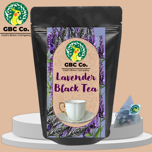 Lavender Black Tea| 25 Pyramid Tea bags | GBC Tea